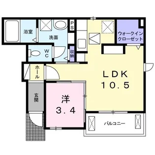 メゾン・ド・ZUKA【1階】の間取り