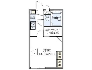 レオパレスCasaLiore【1階】の間取り