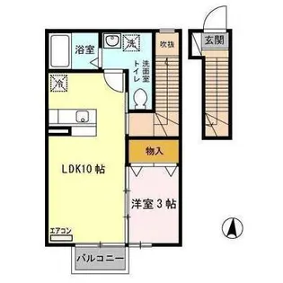 フローリッシュ田五郎【2階】の間取り