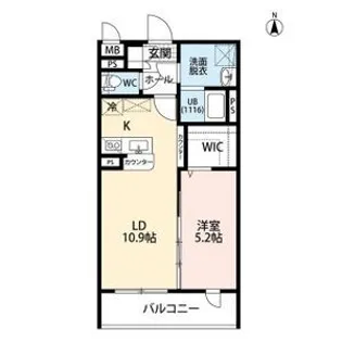 LegrandII(ルグラン2)【3階】の間取り