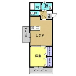 サンクチュアリ古町【2階】の間取り