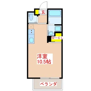 East Terrace 下荒田【4階】の間取り