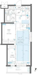 ZOOM蒲田EAST【2階】の間取り