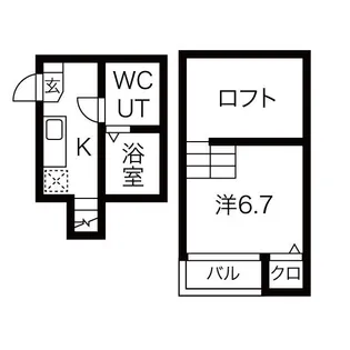 アストリア名駅【1階】の間取り