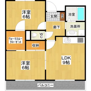 サンガーデン大山III【1階】の間取り