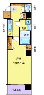 クレヴィスタ豊洲ベイサイドII【6階】の間取り