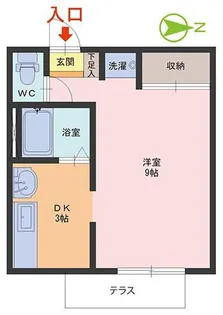 リバティハウス二の宮【1階】の間取り