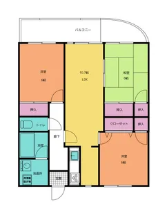 サンハイツ芸館南(サンハイツゲイカンミナミ)【1階】の間取り