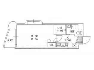 ベルガ北方【9階】の間取り