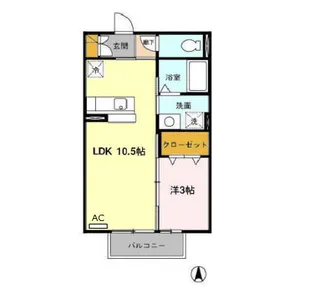 つぶら【2階】の間取り