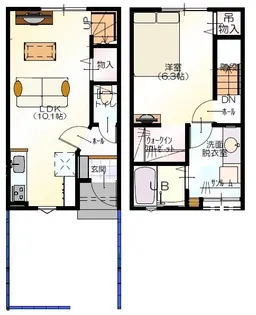 D-BOX新庄北町の間取り