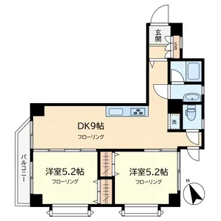 ルミエール目黒【2階】の間取り
