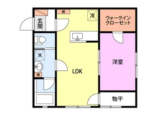 ミルズグランディール幸町A【2階】の間取り