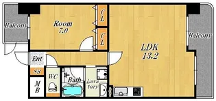 阪神ハイグレードマンション15番館【7階】の間取り