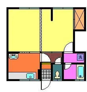 荻野アパート【1階】の間取り