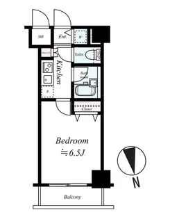 パレステュディオ新宿御苑前【4階】の間取り