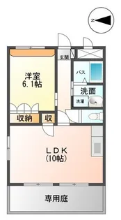 ディアエンジェル【1階】の間取り