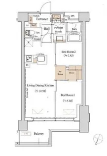 ブランシエスタ西馬込【4階】の間取り