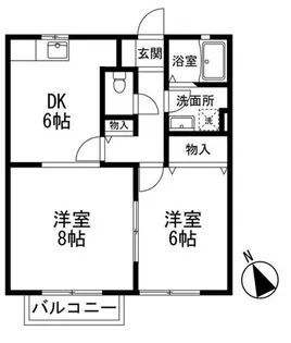 シャレードI【2階】の間取り