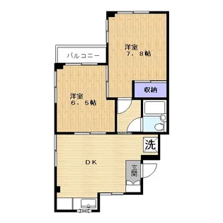 シャトー柳瀬川【3階】の間取り