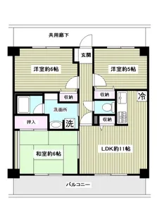 メゾン・ド・グランドゥール【6階】の間取り