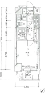 パークウェルツインズ戸越銀座弐番館【8階】の間取り