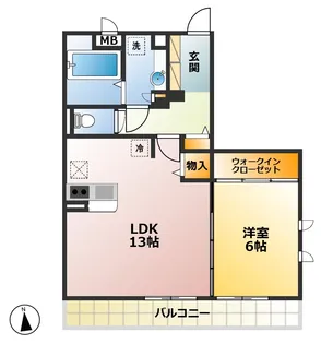 ブラン ピエール【1階】の間取り