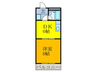 シャトルハイツ【2階】の間取り