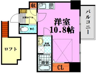 katayamaBLDG26【8階】の間取り