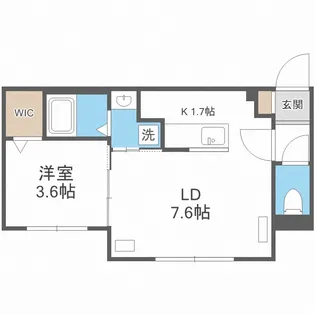 Alta Marea 月寒中央【1階】の間取り