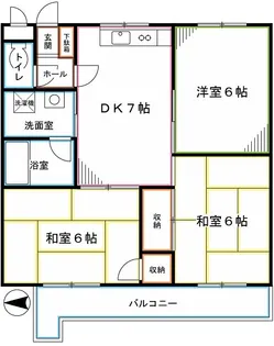 メゾン一橋学園【4階】の間取り