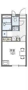 レオパレスウィステリア【2階】の間取り