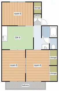 ヴァンベールA【1階】の間取り