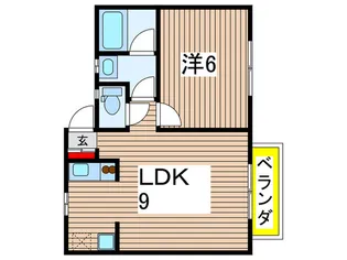 メゾンマッシュ【2階】の間取り