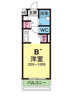 YKハイツ小久保【5階】の間取り