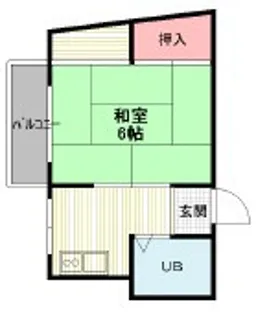 シャトー香里【2階】の間取り