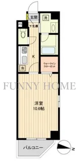 ベルメゾン若林【5階】の間取り