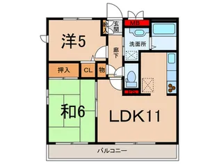 フィールドコートA【3階】の間取り