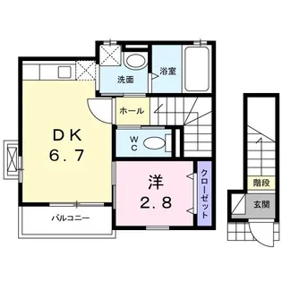 ウイステリア西台【2階】の間取り