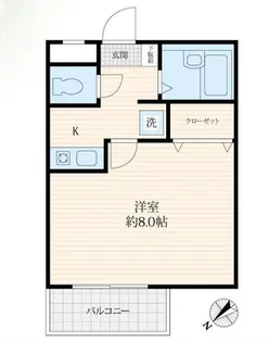 ヒルトップ武島【3階】の間取り