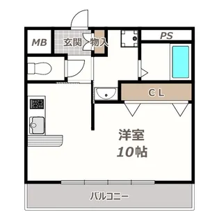 ベージョフロレスタ松崎町【2階】の間取り