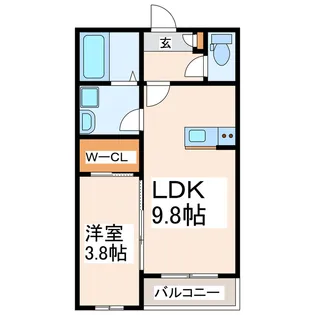 SOLAGE保田窪【3階】の間取り