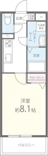 ラ ファヴール【2階】の間取り