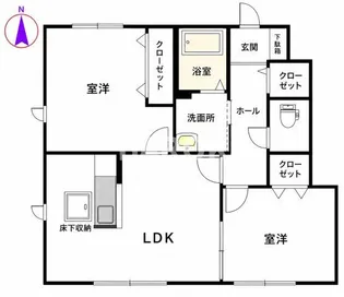 ガーデンヒルズTS【2階】の間取り