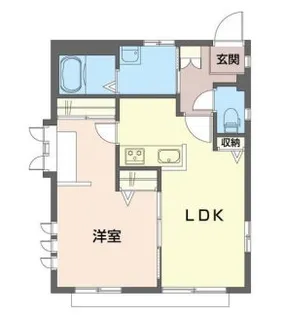 レジデンスコーポ【1階】の間取り