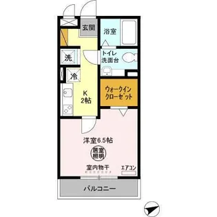 プラージュ横渚【2階】の間取り