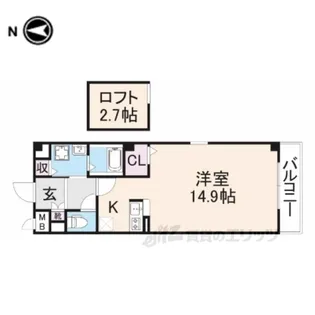 カーサ・エル・タカミヤ【2階】の間取り
