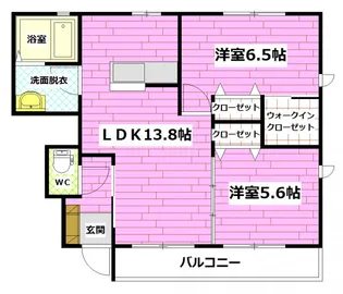 ガーデンヴィラSAKURA B棟【1階】の間取り