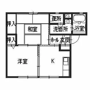 エスエデンアボシ【1階】の間取り