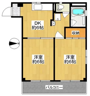 ハイツマルヤマ【3階】の間取り